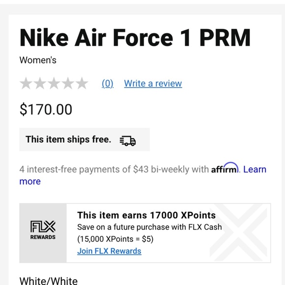 NWOT Nike Air Force 1 RPM Sz 6.5 Womens Runners/Sneakers AF1 *Never Worn* - Picture 6 of 16